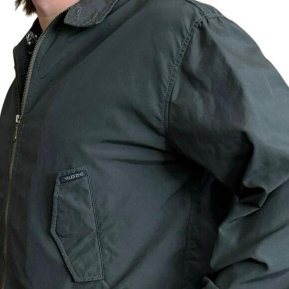 Valentino vtg bomber windbreaker jacket full zip men’s size 48 US medium M - Picture 16 of 16